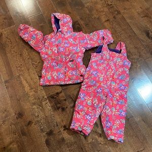 L.L. Bean Kids winter coat and coverall snow pants
